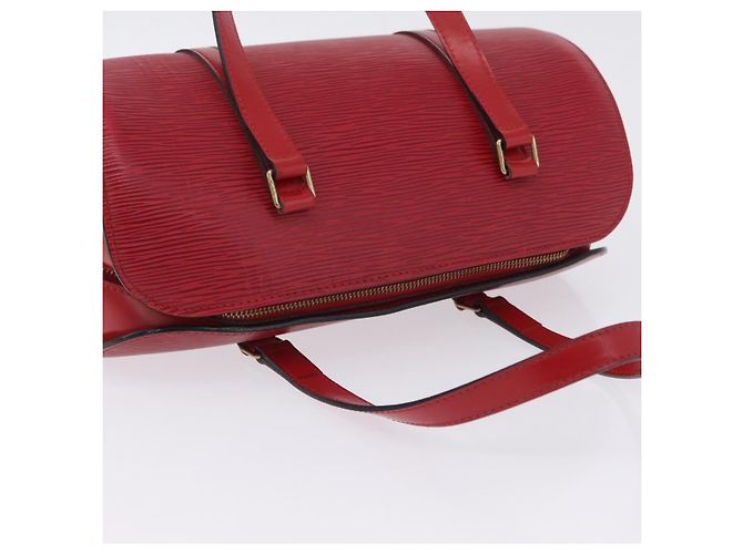Borsa a mano LOUIS VUITTON Epi Soufflot Rossa M52227 LV Auth 203851V Rosso - vista 7