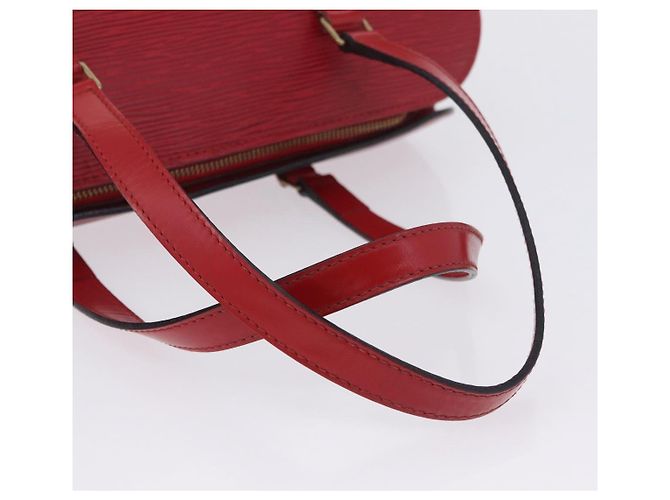 Borsa a mano LOUIS VUITTON Epi Soufflot Rossa M52227 LV Auth 203851V Rosso - vista 8