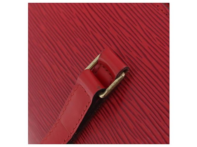 Borsa a mano LOUIS VUITTON Epi Soufflot Rossa M52227 LV Auth 203851V Rosso - vista 9