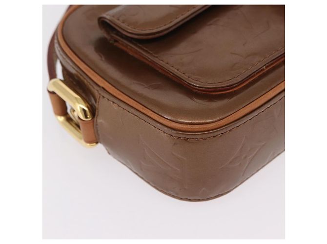 LOUIS VUITTON Monogram Vernis Christy MM Shoulder Bag Bronze M91109 Auth ep16263 Bronzo - vista 15