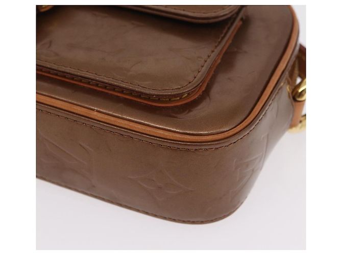 LOUIS VUITTON Monogram Vernis Christy MM Shoulder Bag Bronze M91109 Auth ep16263 Bronzo - vista 16