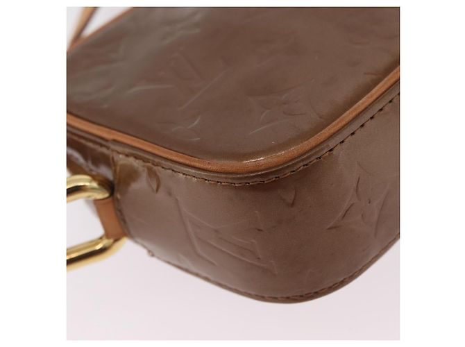 LOUIS VUITTON Monogram Vernis Christy MM Shoulder Bag Bronze M91109 Auth ep16263 Bronzo - vista 17
