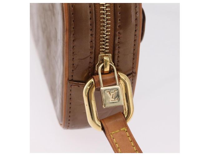 LOUIS VUITTON Monogram Vernis Christy MM Shoulder Bag Bronze M91109 Auth ep16263 Bronzo - vista 19