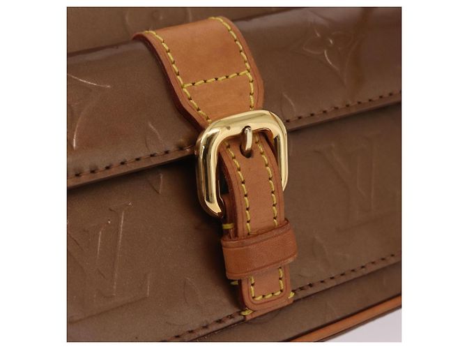 LOUIS VUITTON Monogram Vernis Christy MM Shoulder Bag Bronze M91109 Auth ep16263 Bronzo - vista 20