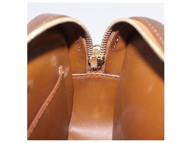 LOUIS VUITTON Monogram Vernis Christy MM Shoulder Bag Bronze M91109 Auth ep16263 Bronzo - vista 22