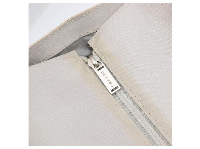 CHANEL Sport Tote Bag Nylon Grau Silber CC Auth bs37193 Braun - Ansicht 23