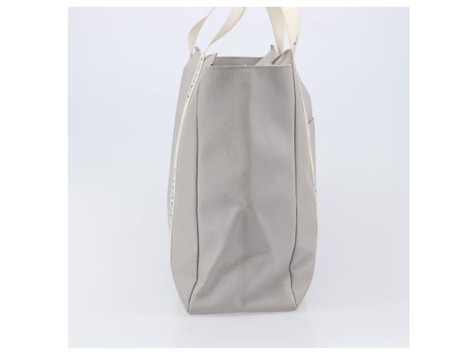 CHANEL Sport Tote Bag Nylon Grau Silber CC Auth bs37193 Braun - Ansicht 4