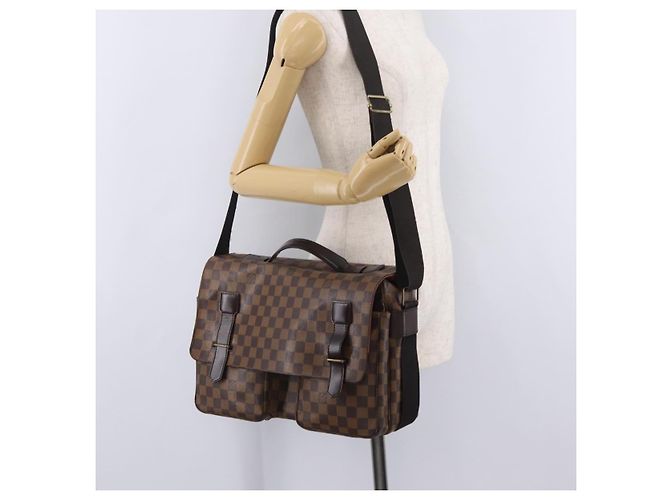 LOUIS VUITTON Damier Ebene Broadway Shoulder Bag N42270 LV Auth BA15571 - vista 34