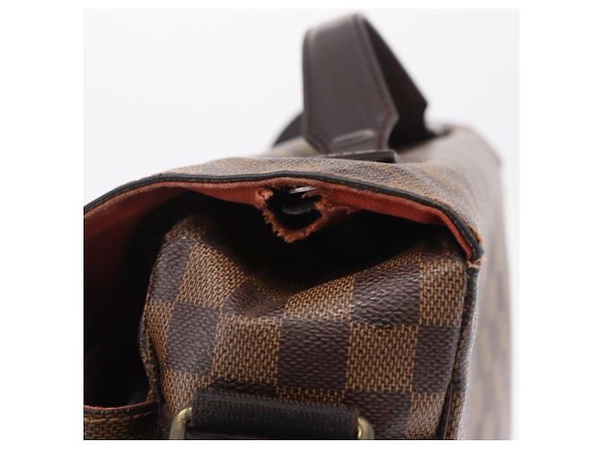 LOUIS VUITTON Damier Ebene Broadway Shoulder Bag N42270 LV Auth BA15571 - vista 6