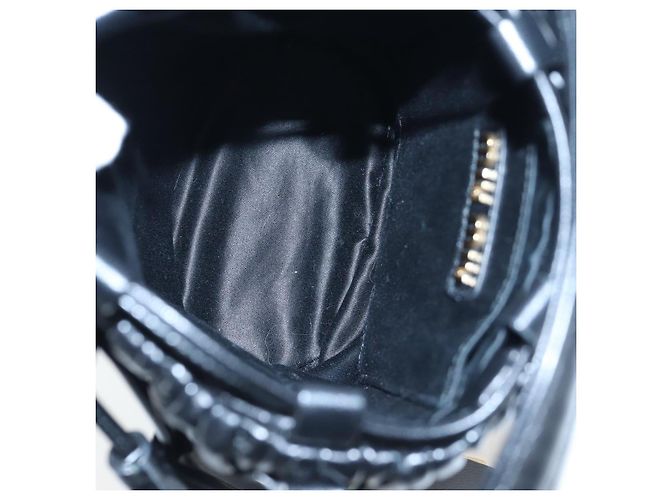 Borsa a spalla Miu Miu Matelassé in pelle 2way Nero Oro Auth 205997M D'oro - vista 11