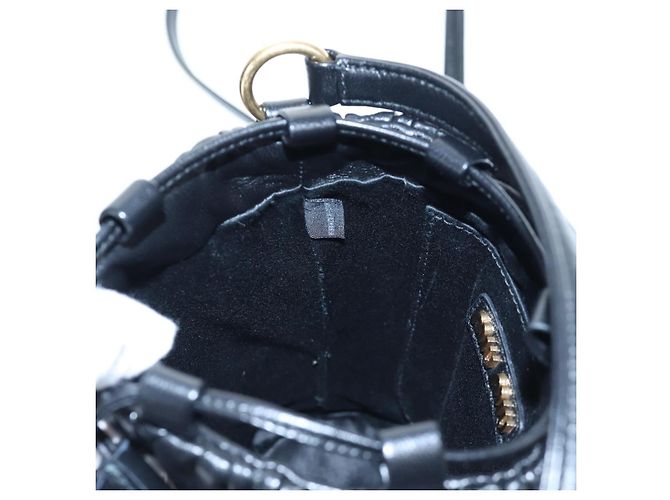 Borsa a spalla Miu Miu Matelassé in pelle 2way Nero Oro Auth 205997M D'oro - vista 22