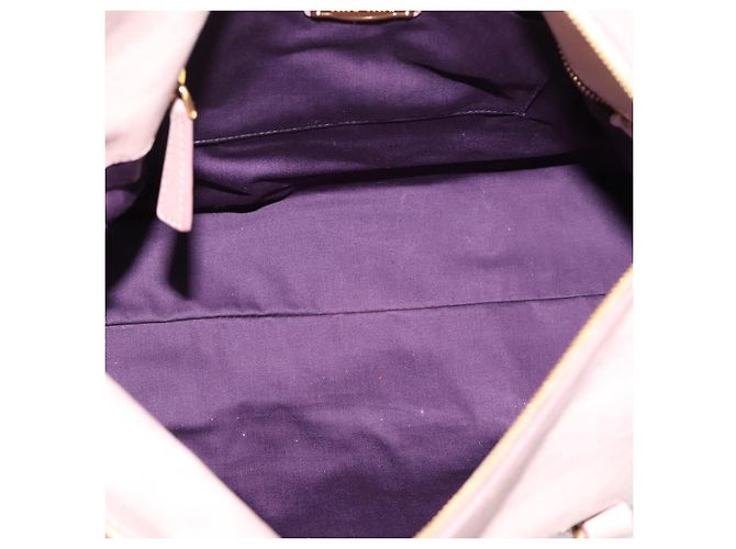 Borsa a Mano Miu Miu Vitellolux 2way Pink Gold Auth 206251M Rosa D'oro - vista 10