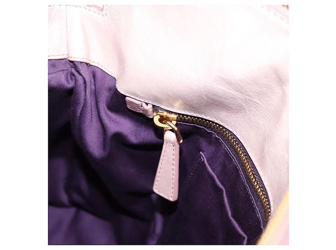 Borsa a Mano Miu Miu Vitellolux 2way Pink Gold Auth 206251M Rosa D'oro - vista 24