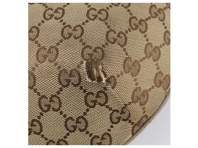 Borsa a tracolla GUCCI GG Canvas Sherry Line Beige Gold 181092 Auth ep15849 D'oro - vista 10
