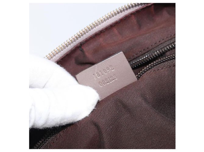 Borsa a tracolla GUCCI GG Canvas Sherry Line Beige Gold 181092 Auth ep15849 D'oro - vista 12