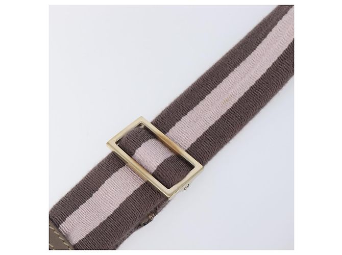 Borsa a tracolla GUCCI GG Canvas Sherry Line Beige Gold 181092 Auth ep15849 D'oro - vista 15