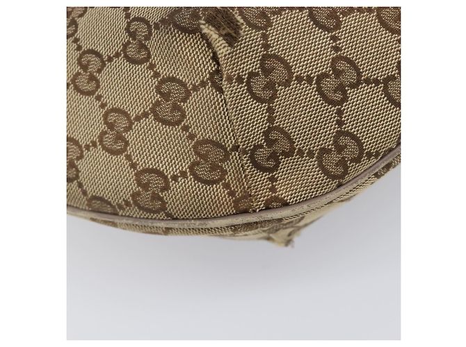 Borsa a tracolla GUCCI GG Canvas Sherry Line Beige Gold 181092 Auth ep15849 D'oro - vista 17
