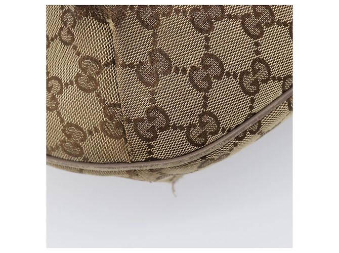 Borsa a tracolla GUCCI GG Canvas Sherry Line Beige Gold 181092 Auth ep15849 D'oro - vista 19