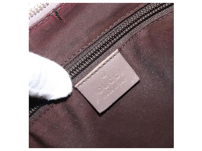 Borsa a tracolla GUCCI GG Canvas Sherry Line Beige Gold 181092 Auth ep15849 D'oro - vista 24