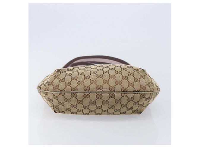 Borsa a tracolla GUCCI GG Canvas Sherry Line Beige Gold 181092 Auth ep15849 D'oro - vista 6