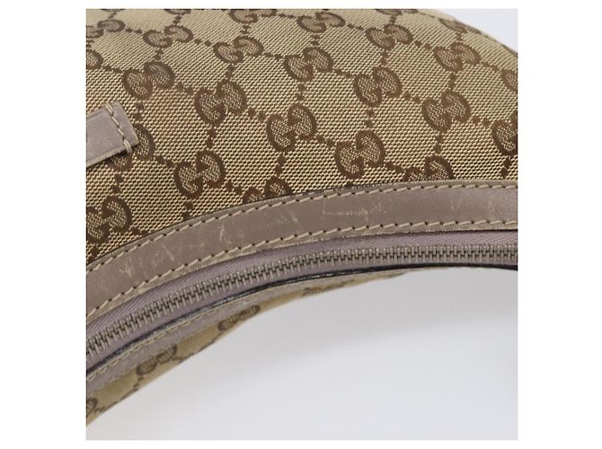 Borsa a tracolla GUCCI GG Canvas Sherry Line Beige Gold 181092 Auth ep15849 D'oro - vista 8