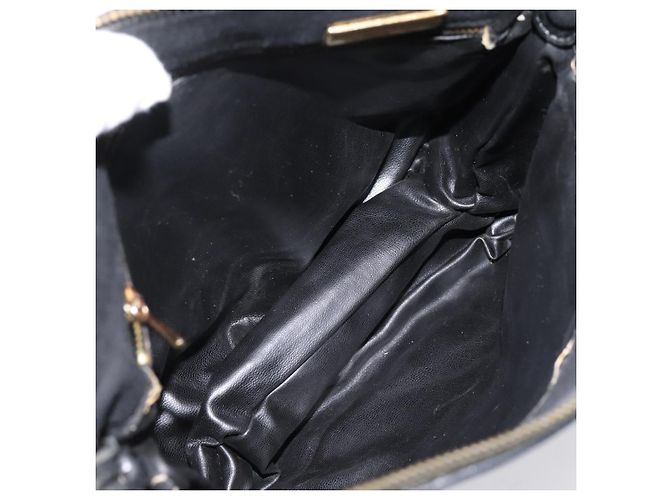 Borsa a tracolla BOTTEGA VENETA Canvas Black Silver Auth bs37102 Nero Argento - vista 10