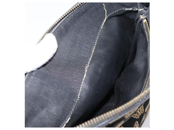 Borsa a tracolla BOTTEGA VENETA Canvas Black Silver Auth bs37102 Nero Argento - vista 12