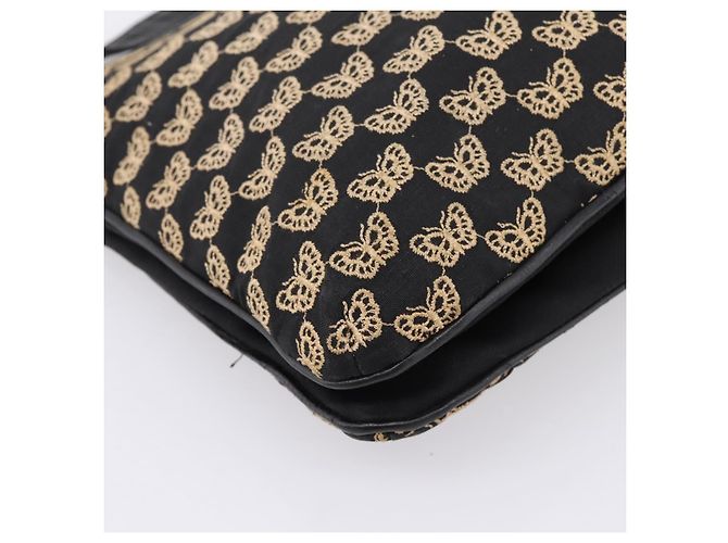 Borsa a tracolla BOTTEGA VENETA Canvas Black Silver Auth bs37102 Nero Argento - vista 16
