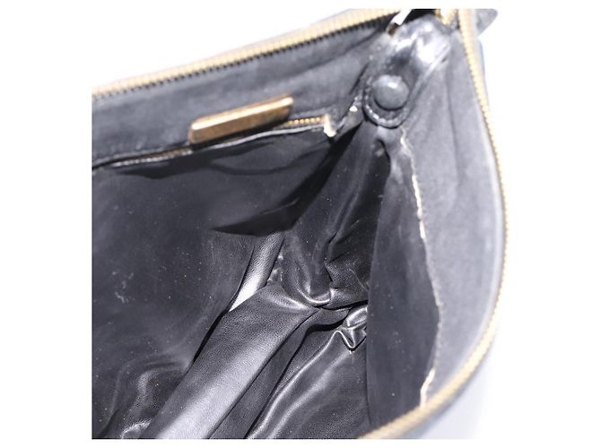 Borsa a tracolla BOTTEGA VENETA Canvas Black Silver Auth bs37102 Nero Argento - vista 19