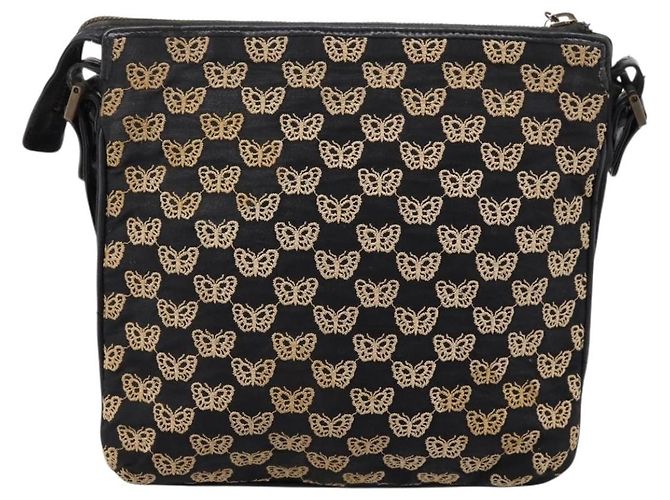 Borsa a tracolla BOTTEGA VENETA Canvas Black Silver Auth bs37102 Nero Argento - vista 2