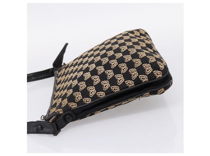 Borsa a tracolla BOTTEGA VENETA Canvas Black Silver Auth bs37102 Nero Argento - vista 3