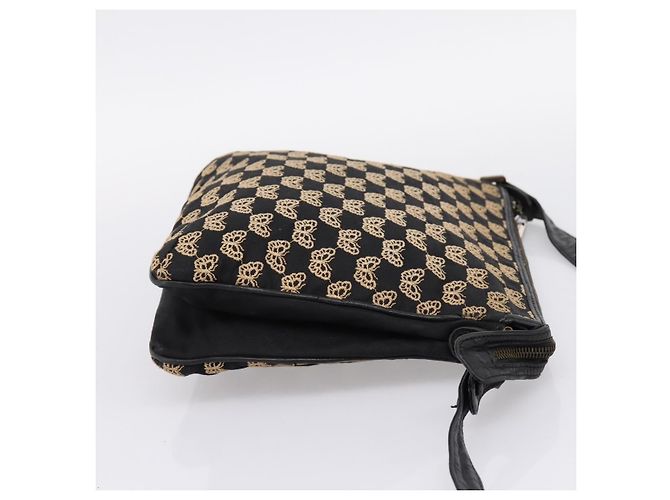 Borsa a tracolla BOTTEGA VENETA Canvas Black Silver Auth bs37102 Nero Argento - vista 4