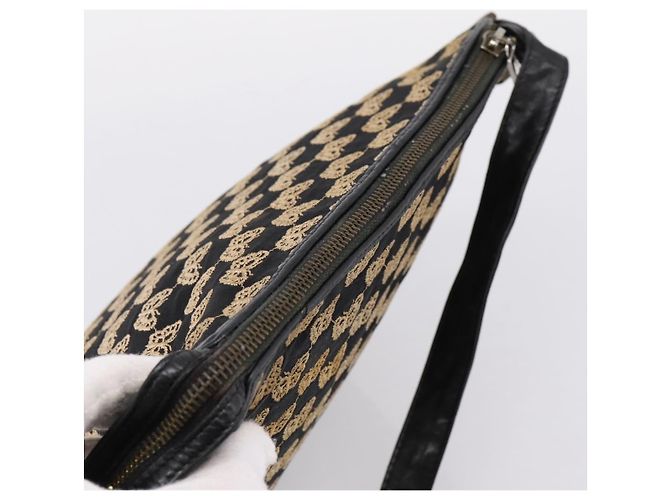 Borsa a tracolla BOTTEGA VENETA Canvas Black Silver Auth bs37102 Nero Argento - vista 6
