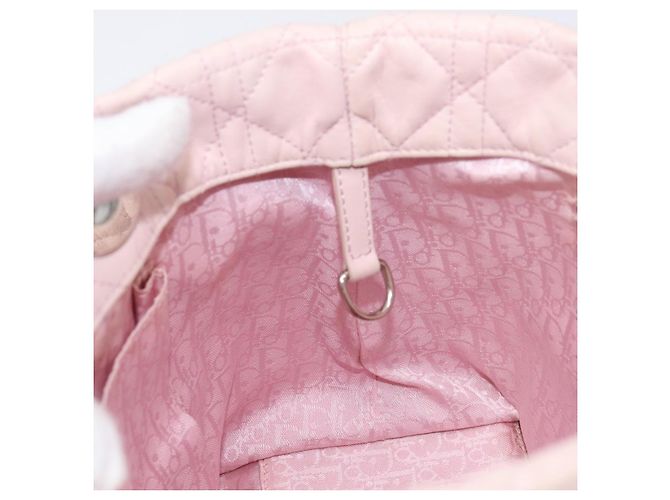 Borsa a mano Christian Dior Lady Dior in pelle rosa argento Auth ep16226 - vista 22
