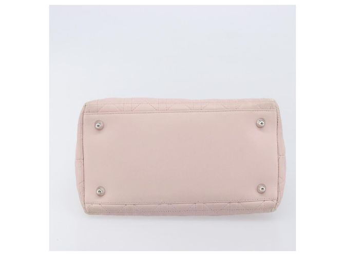 Borsa a mano Christian Dior Lady Dior in pelle rosa argento Auth ep16226 - vista 5