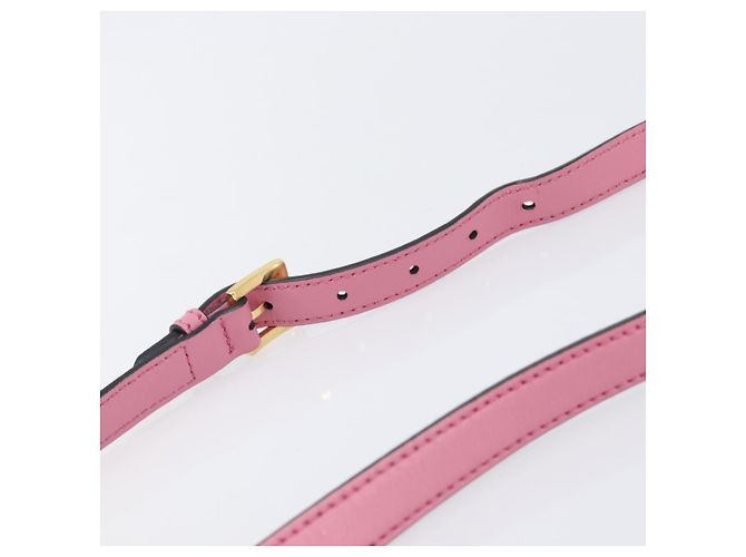 Borsa a tracolla Miu Miu Madras Bijoux in pelle Rosa Oro Auth ka6353V D'oro - vista 8