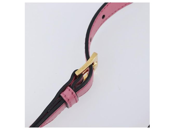 Borsa a tracolla Miu Miu Madras Bijoux in pelle Rosa Oro Auth ka6353V D'oro - vista 9