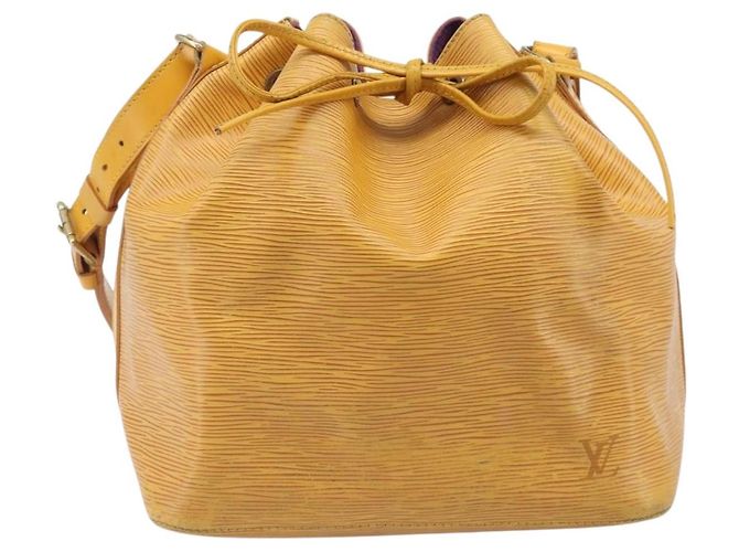 Borsa a tracolla LOUIS VUITTON Epi Petit Noe Gialla M44109 LV Auth ep16236 Giallo - vista 13