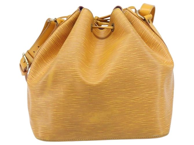 Borsa a tracolla LOUIS VUITTON Epi Petit Noe Gialla M44109 LV Auth ep16236 Giallo - vista 2