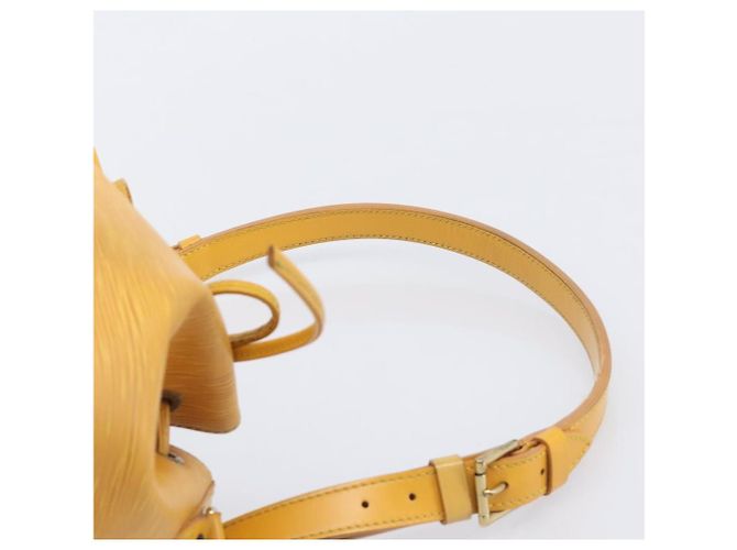 Borsa a tracolla LOUIS VUITTON Epi Petit Noe Gialla M44109 LV Auth ep16236 Giallo - vista 8