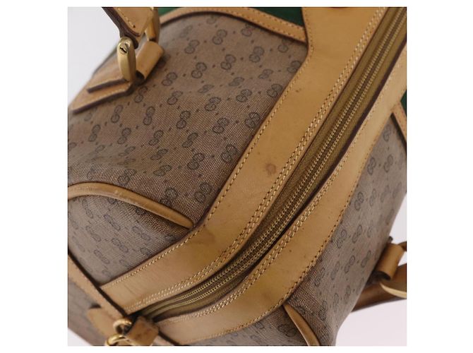 Borsa a mano GUCCI Micro GG Web Sherry Line PVC 2way Beige 002 58 4422 Auth mr2994 - vista 14