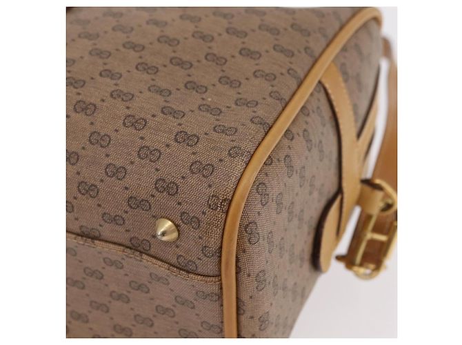 Borsa a mano GUCCI Micro GG Web Sherry Line PVC 2way Beige 002 58 4422 Auth mr2994 - vista 22