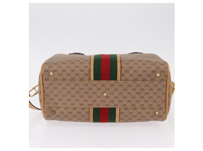 Borsa a mano GUCCI Micro GG Web Sherry Line PVC 2way Beige 002 58 4422 Auth mr2994 - vista 7