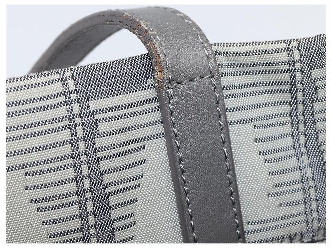 CHANEL New Travel Line Tote Bag aus Canvas Grau Silber CC Auth bs37392A Braun - Ansicht 10