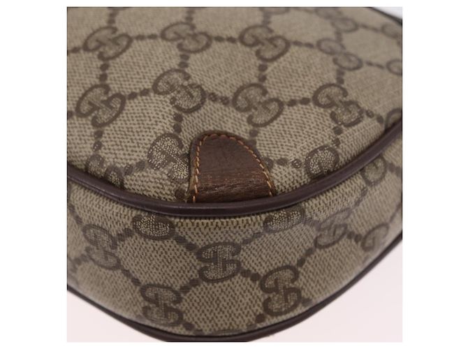Borsa GUCCI GG Supreme Web Sherry Line PVC Beige Oro 89 02 066 Auth ka6349 D'oro - vista 15