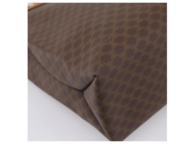 Céline Borsa Tote CELINE Macadam Canvas PVC Pelle Brown Gold Auth ep16157 Marrone D'oro - vista 15