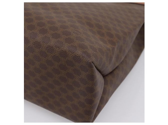 Céline Borsa Tote CELINE Macadam Canvas PVC Pelle Brown Gold Auth ep16157 Marrone D'oro - vista 16