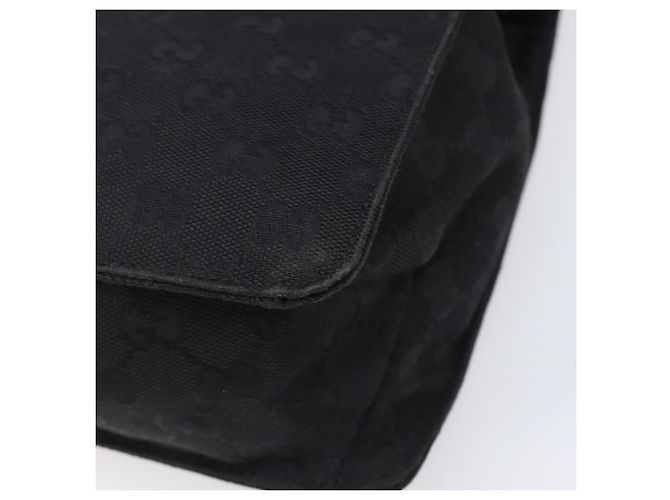GUCCI GG Canvas Schultertasche Schwarz Silber 120841 Auth 204749A - Ansicht 17