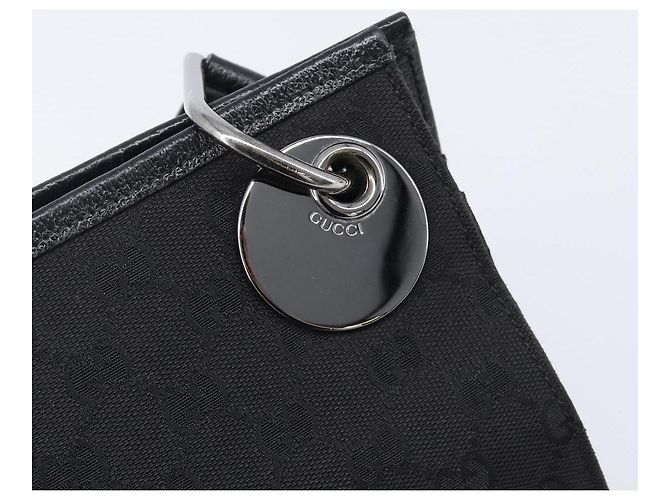 GUCCI GG Canvas Schultertasche Schwarz Silber 120841 Auth 204749A - Ansicht 18