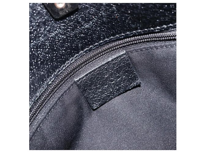 GUCCI GG Canvas Schultertasche Schwarz Silber 120841 Auth 204749A - Ansicht 19